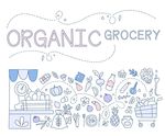 扁平化线性商务人物插画