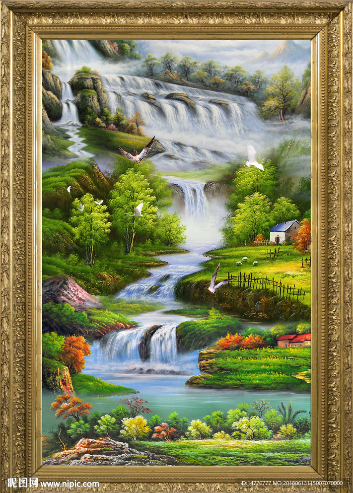 山水油画