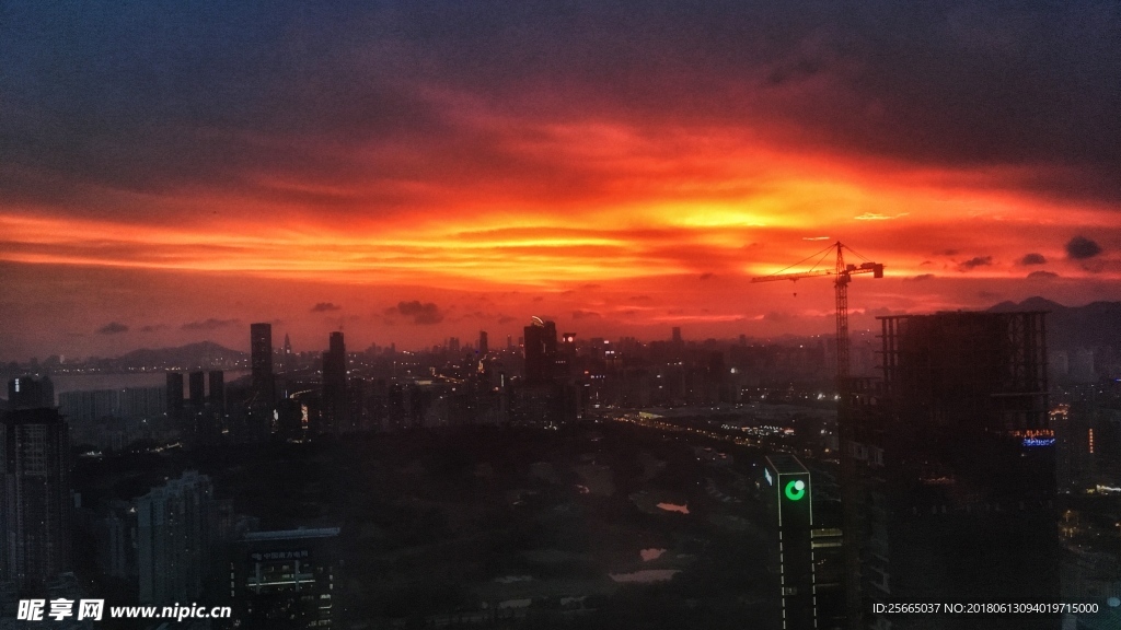 深圳晚霞
