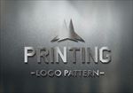 logo样机金属字墙壁贴图图片