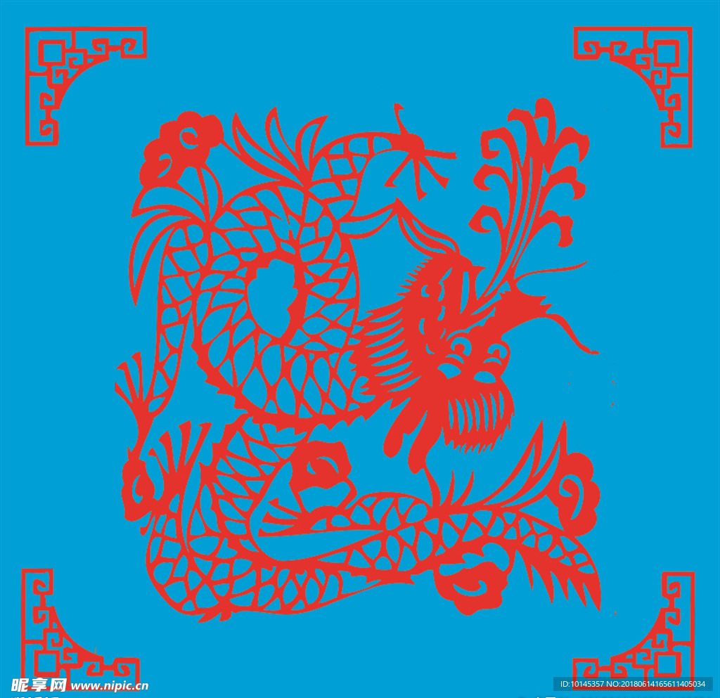 龙剪纸