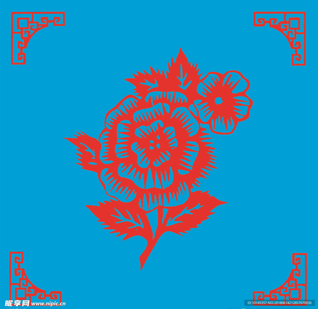 花卉剪纸