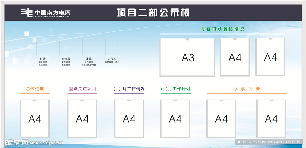 中国南方电网展板