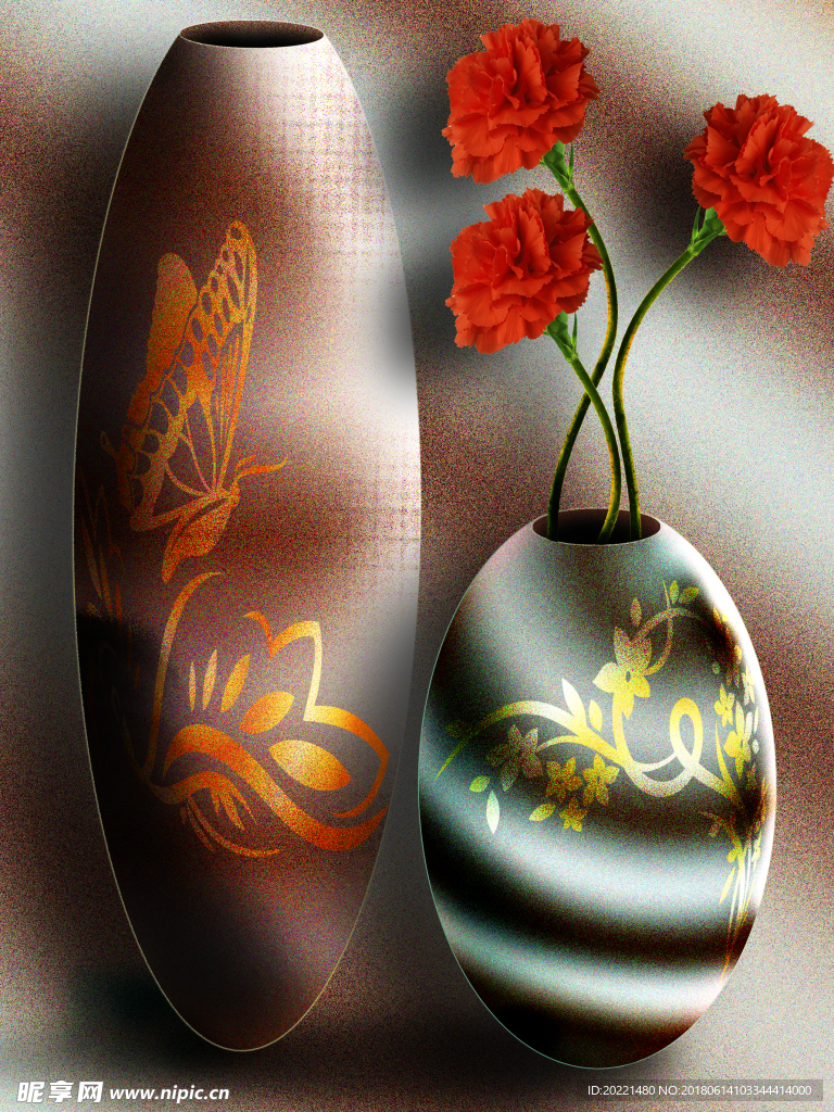 花瓶 装饰画