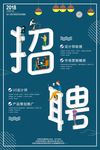 立体招聘海报