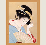 浮世绘仕女