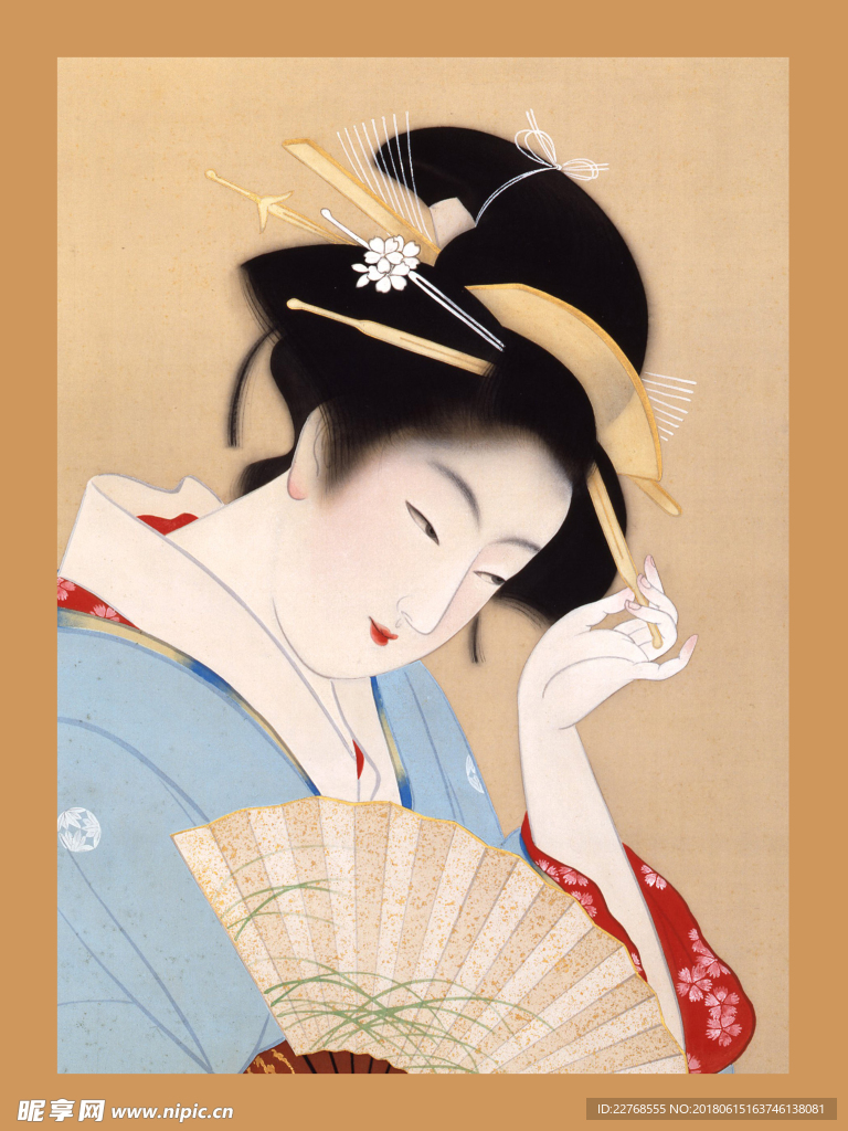 浮世绘仕女