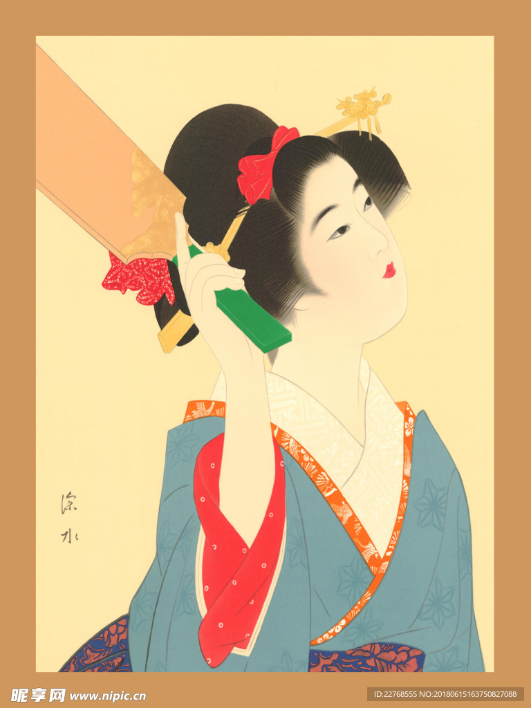 浮世绘仕女