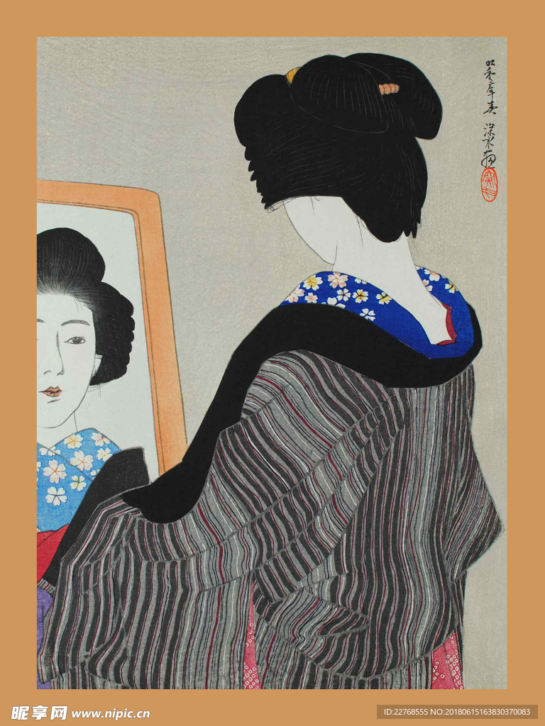 浮世绘仕女