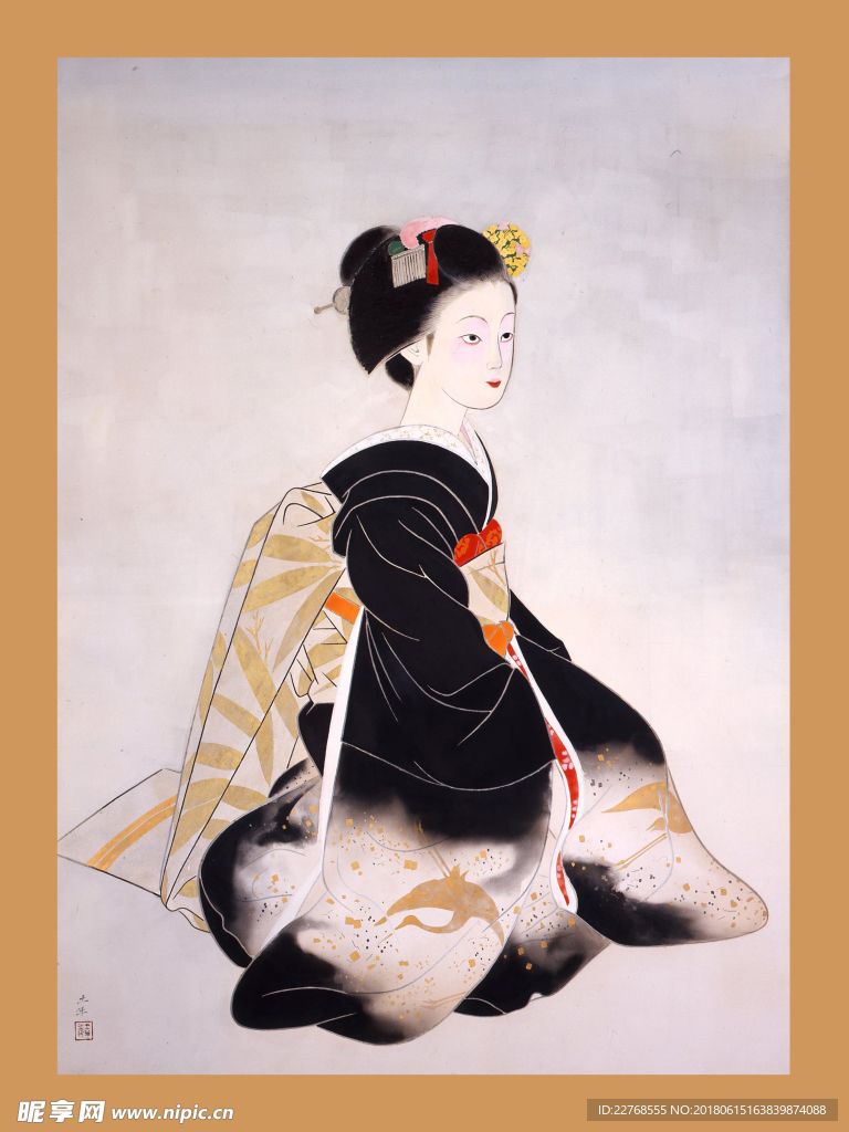 浮世绘仕女