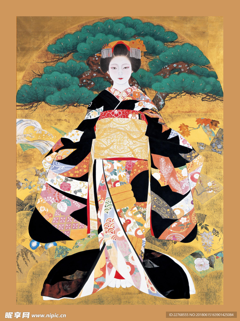 浮世绘仕女