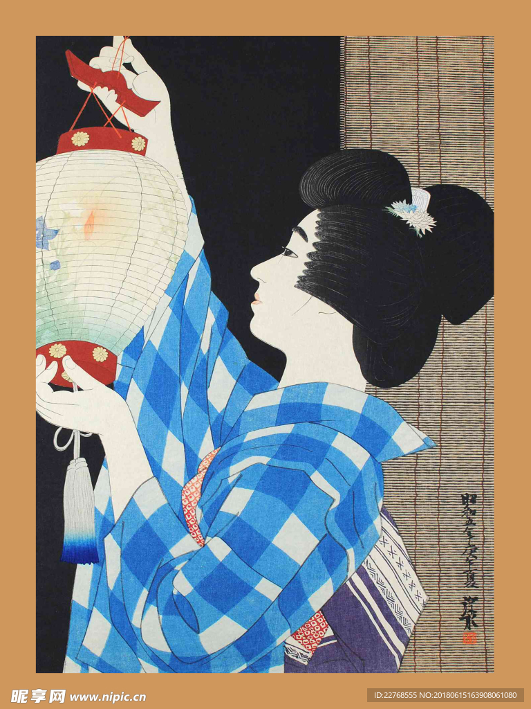 浮世绘仕女