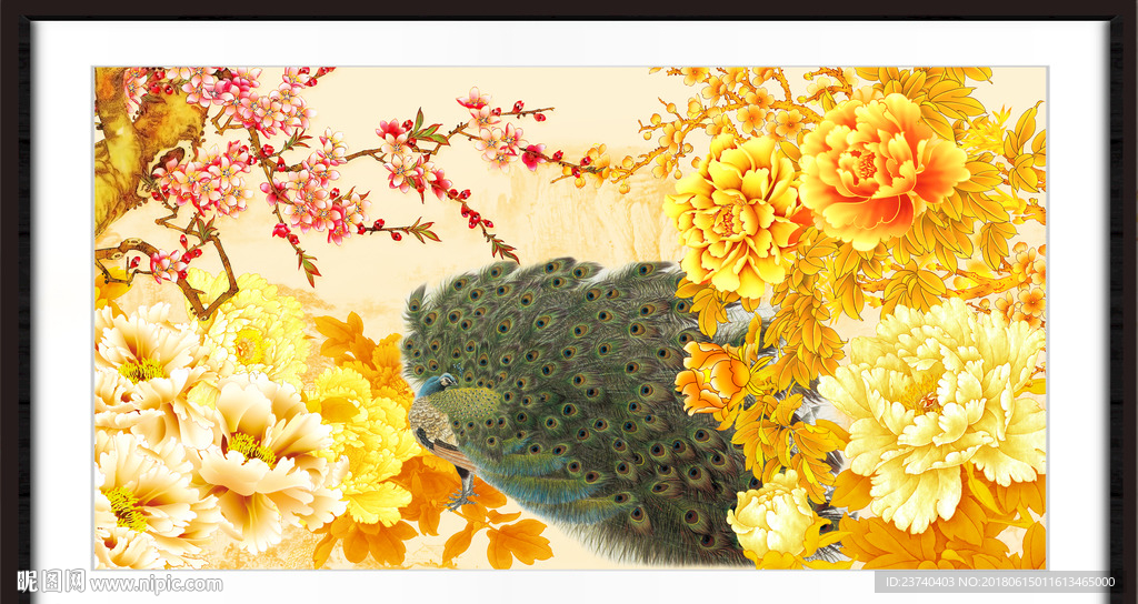 孔雀牡丹