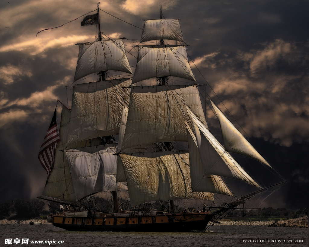 帆船 海航  海盗船