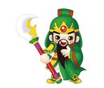关羽人物矢量图