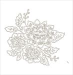 线条花图片