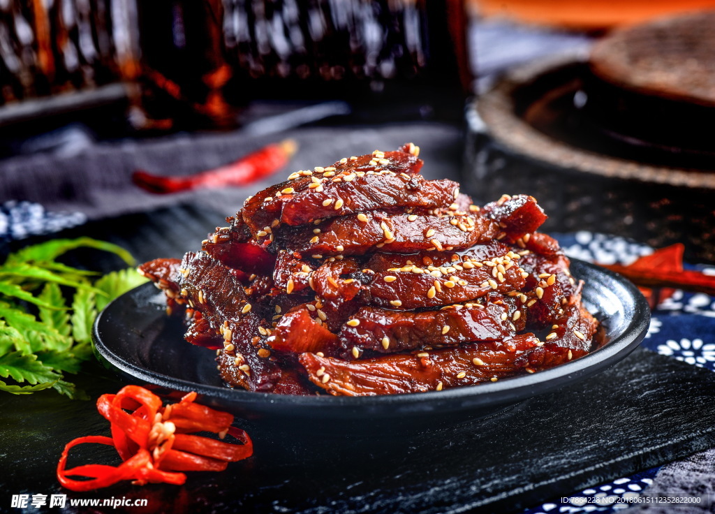 美味牛肉干新鲜黄牛肉干食物