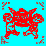 祖国万岁剪纸
