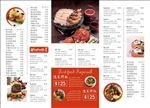 韩式料理折页菜单菜谱图片下载