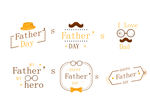 父亲节徽章图标logo
