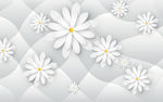 3D花背景墙