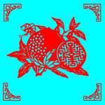 石榴剪纸