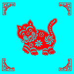 猫剪纸