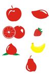 矢量水果 手绘水果 卡通水果