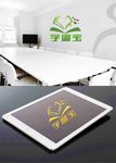 学训宝LOGO标识实物实效果图