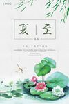 卡通夏至宣传海报
