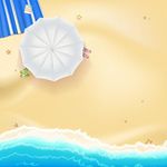 夏日海滨矢量素材