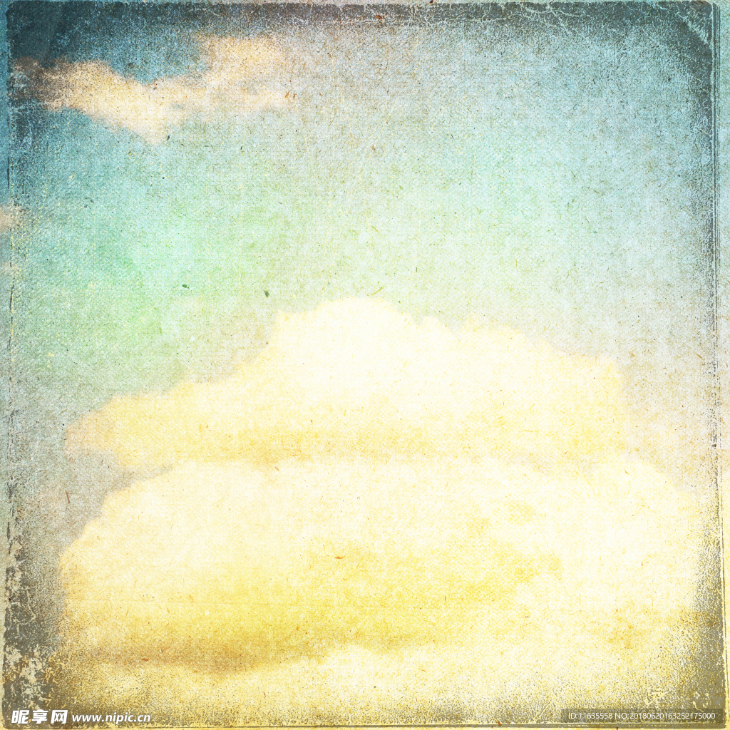 怀旧蓝天白云背景