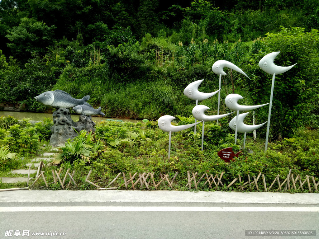 渔村雕塑景观