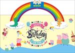 小猪佩奇宝宝生日氛围布置图
