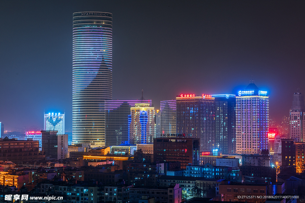 城市夜景图