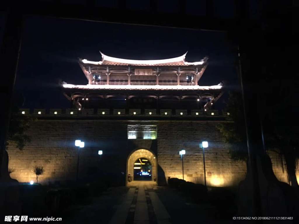 夜景建筑灯光