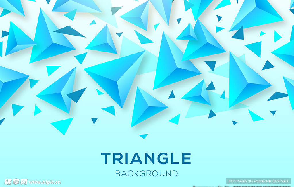 抽象三维三角形背景
