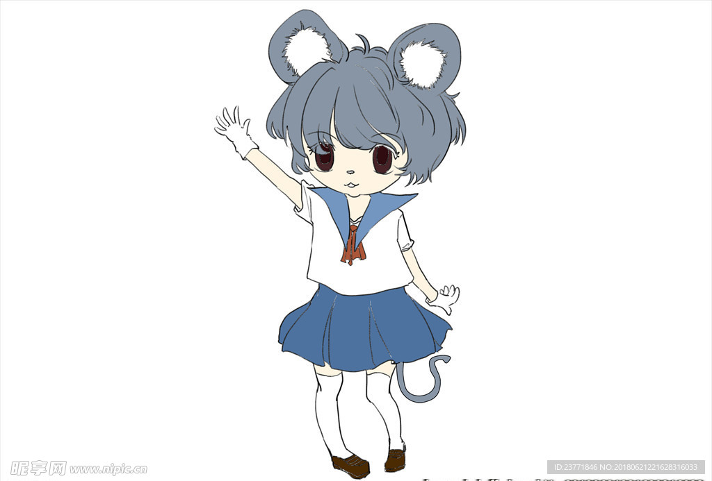 卡通美女