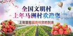 全国文明村背景布