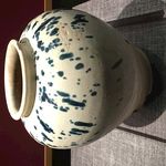 白釉篮彩划花人物故事纹罐