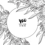 创意极简手绘线条树叶了底纹