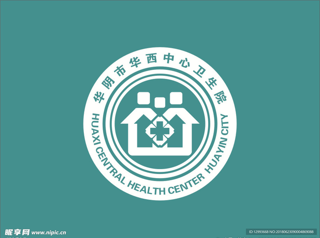 医院卫生室logo标志矢量图