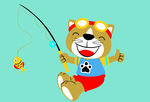 小猫钓鱼