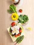 厨房水果蔬菜西餐美食海报图片