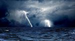 云  波浪  海  暴风雨