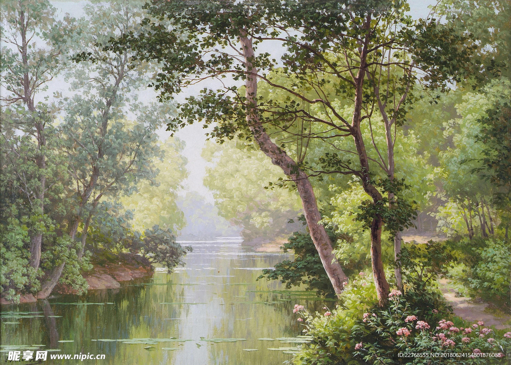 欧式油画