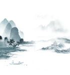 水墨山水茶文化海报