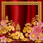 中国喜庆节日背景