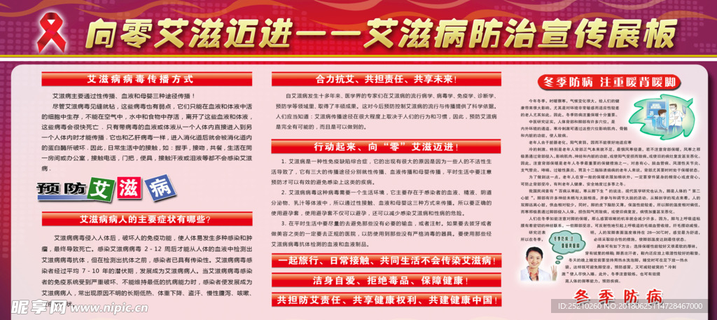 艾滋病宣传栏