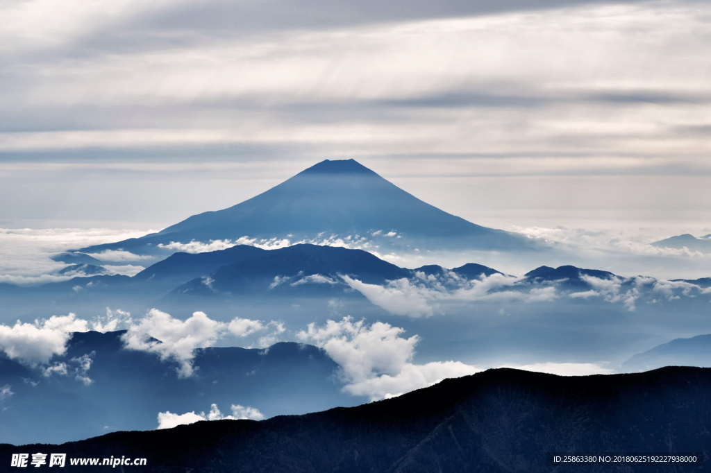 富士山 山脉 云海